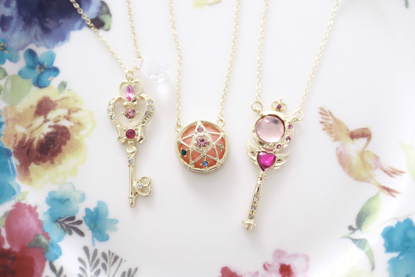 Magic Wand Necklace, Sailor Moon Inspired Anime Jewelry Pendant