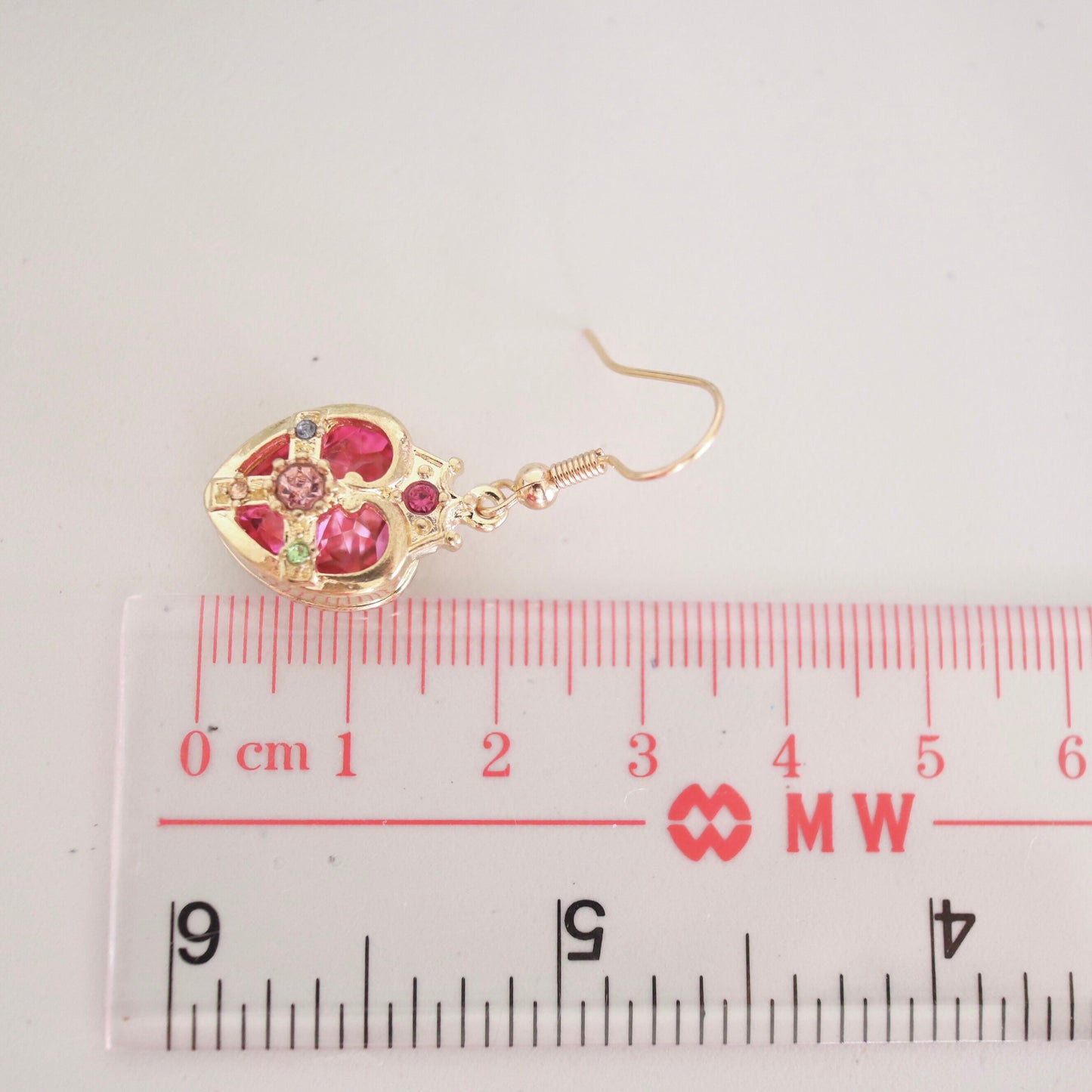 Sailor Moon Inspired Heart Crystal Compact Necklace/ Earrings/ Jewelry Set