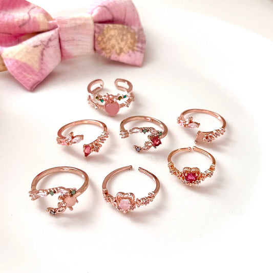 Rose Gold Princess Ring Collections