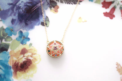 Sailor Moon Inspired Star Compact Necklace