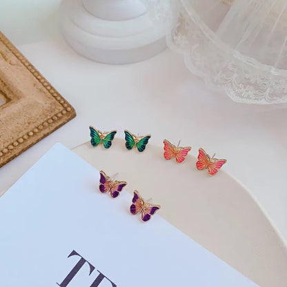 Butterfly Stud Earrings, 3 colors