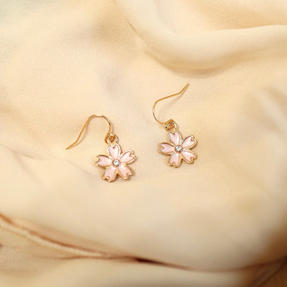 Sakura Cherry Blossom Drop Earrings