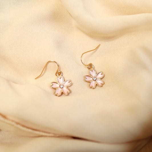 Sakura Cherry Blossom Drop Earrings