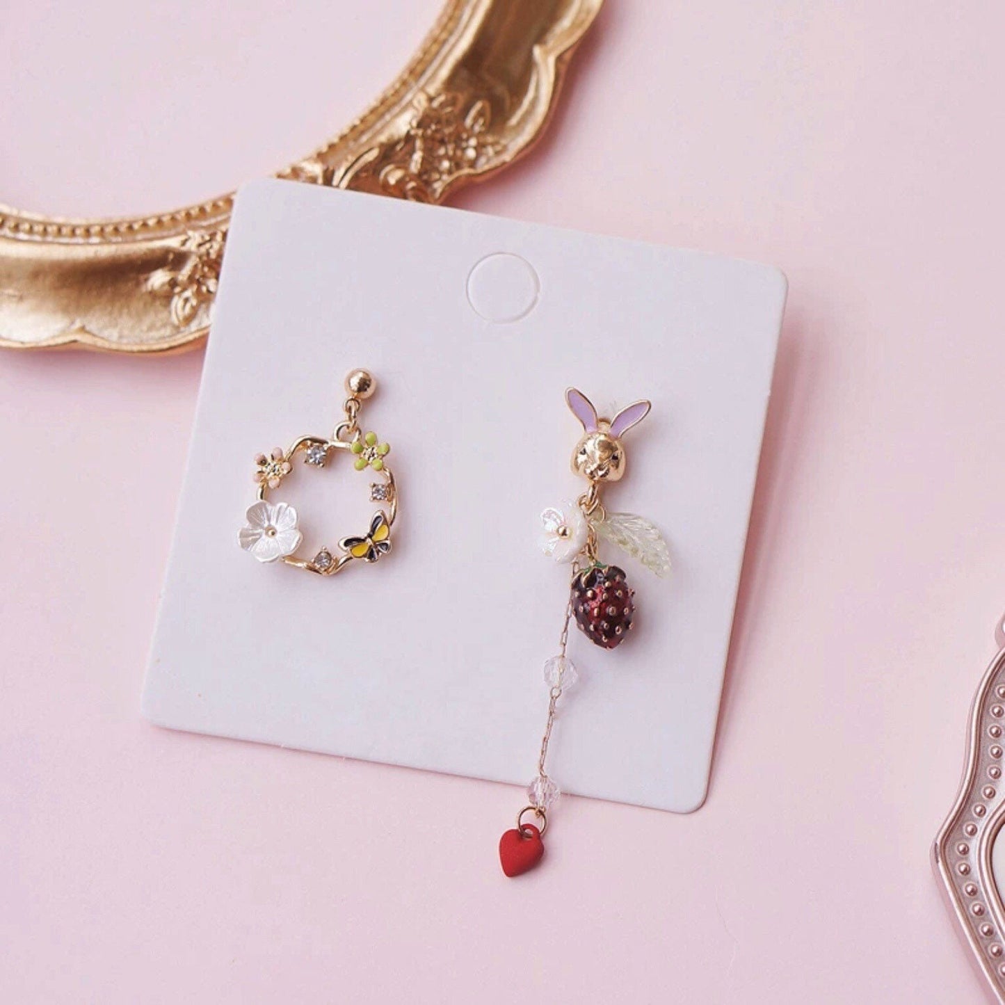 Rabbit/ Bunny Charming Garden Earrings