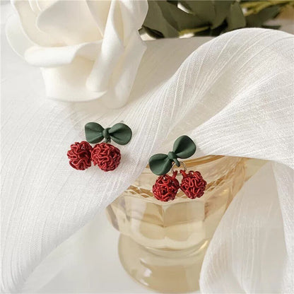 Cherry Fruit Drop Earrings