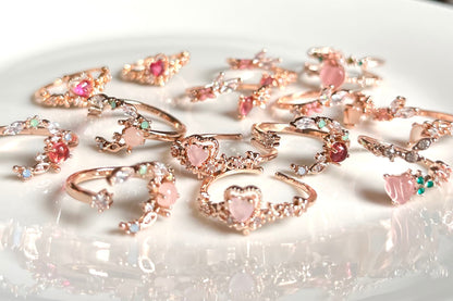 Rose Gold Princess Ring Collections