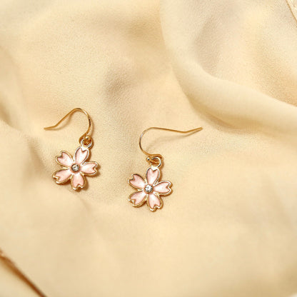 Sakura Cherry Blossom Drop Earrings