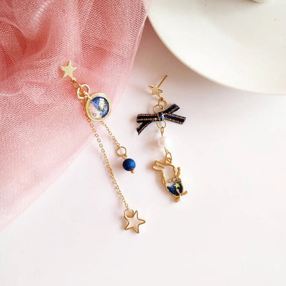 Alice in the Wonderland Earrings, Rabbit/ Bunny Earrings