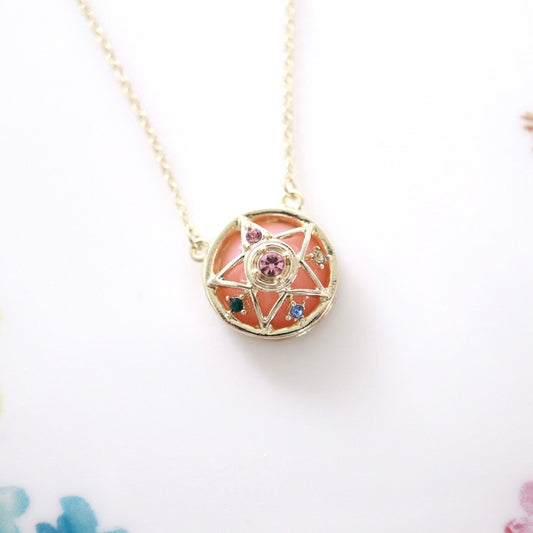 Sailor Moon Inspired Star Compact Necklace