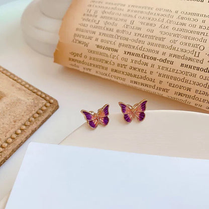 Butterfly Stud Earrings, 3 colors