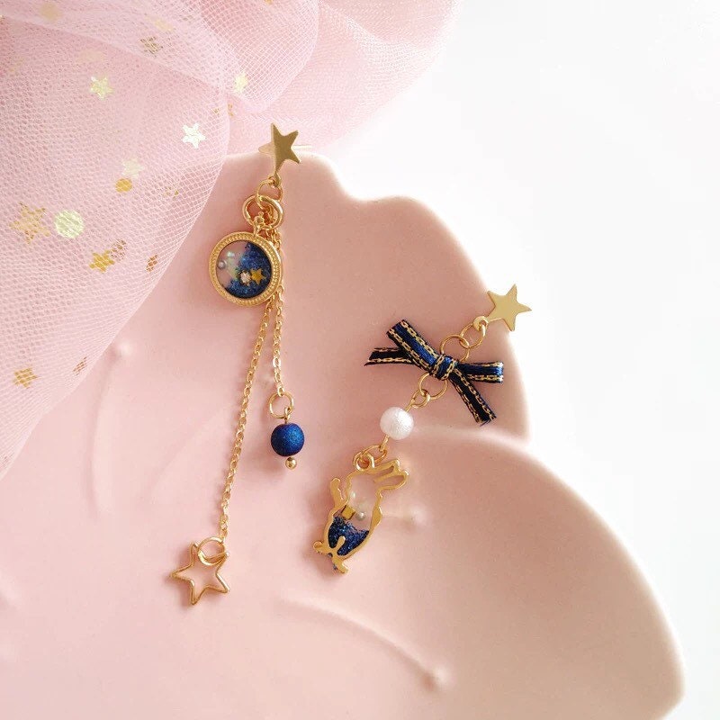 Alice in the Wonderland Earrings, Rabbit/ Bunny Earrings