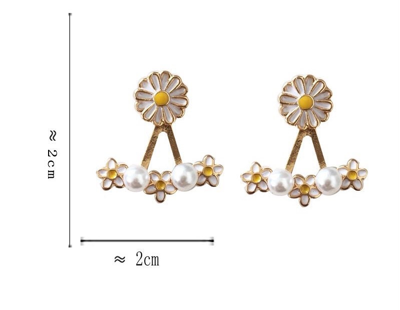 Daisy Two-Way Stud Earrings and Earring Jackets