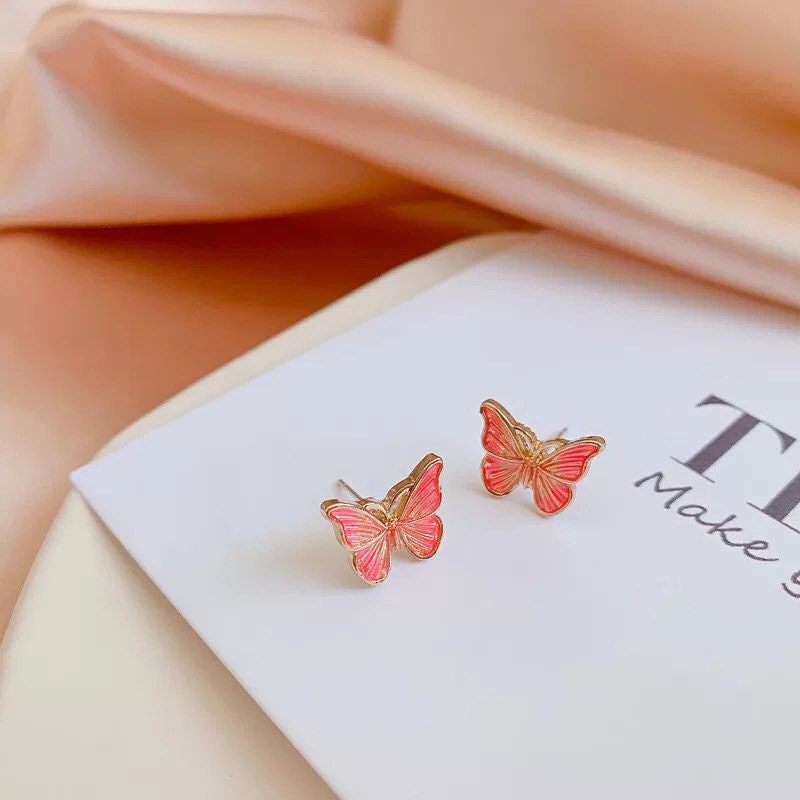 Butterfly Stud Earrings, 3 colors