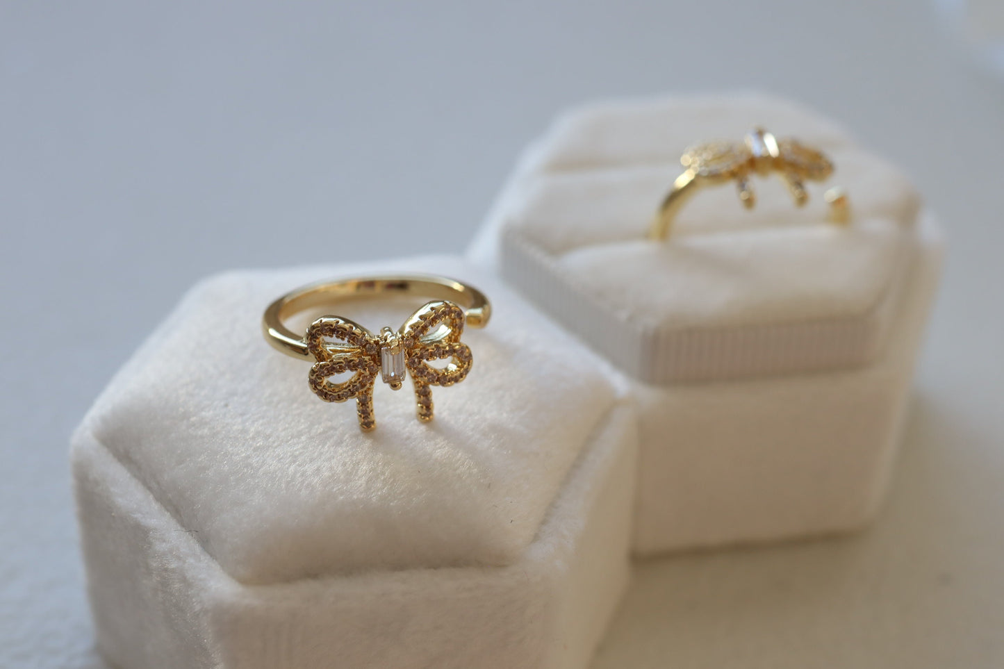 Ribbon Gold Open & Adjustable Ring