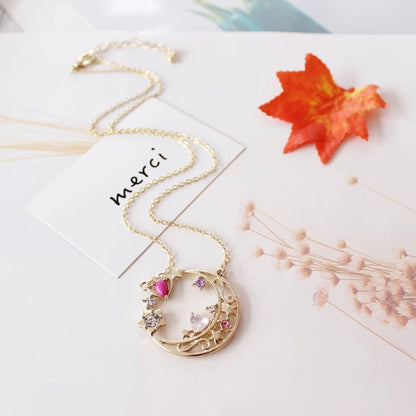 Magic Girl Moon Crystal Necklace, Sailor Moon Inspired