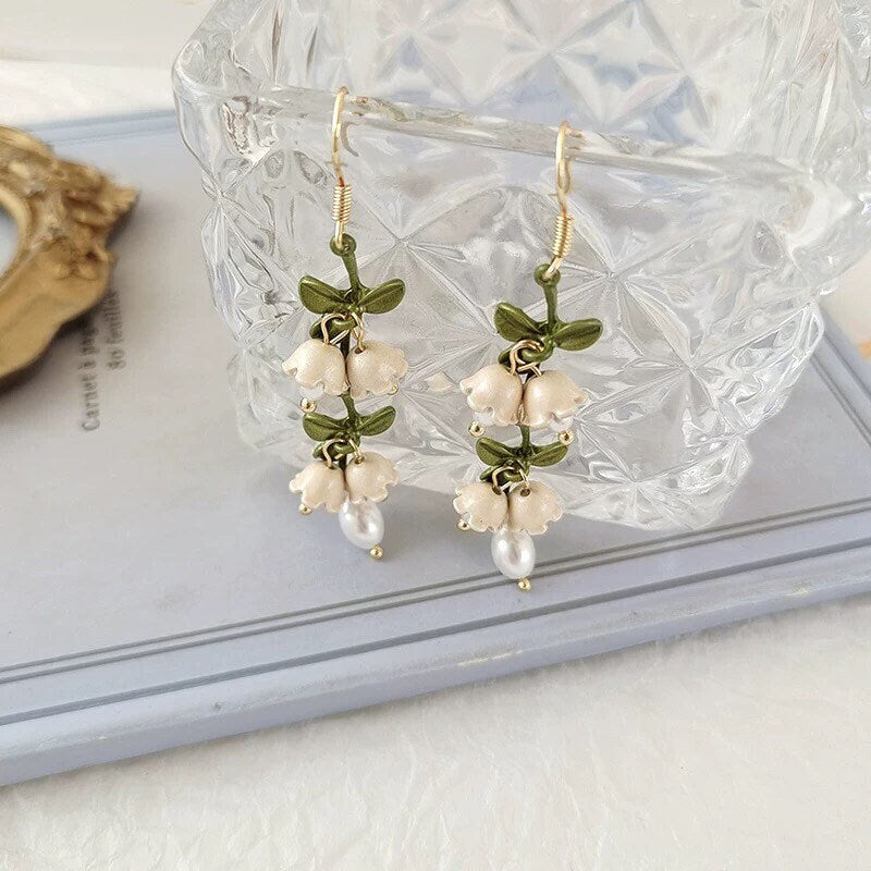 Lily of the Valley Dangle Earrings