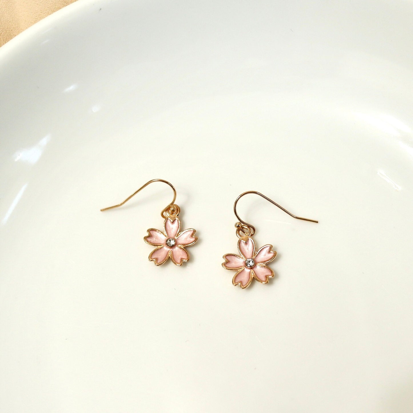 Sakura Cherry Blossom Drop Earrings