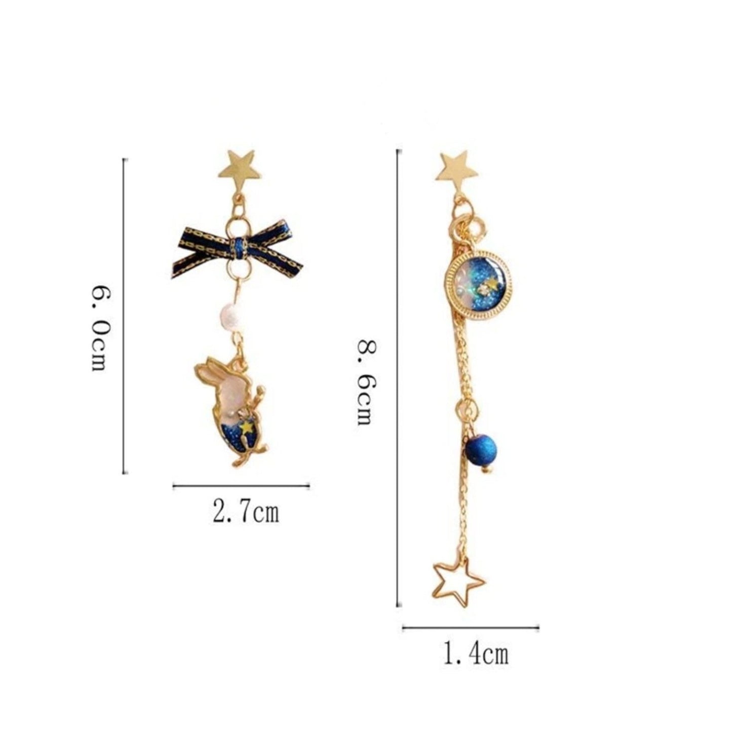 Alice in the Wonderland Earrings, Rabbit/ Bunny Earrings