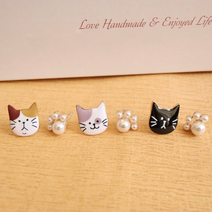 Cat Paw Earrings, Kitten Claw Stud Earrings