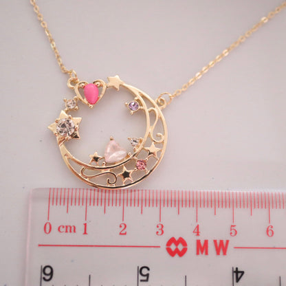 Magic Girl Moon Crystal Necklace, Sailor Moon Inspired