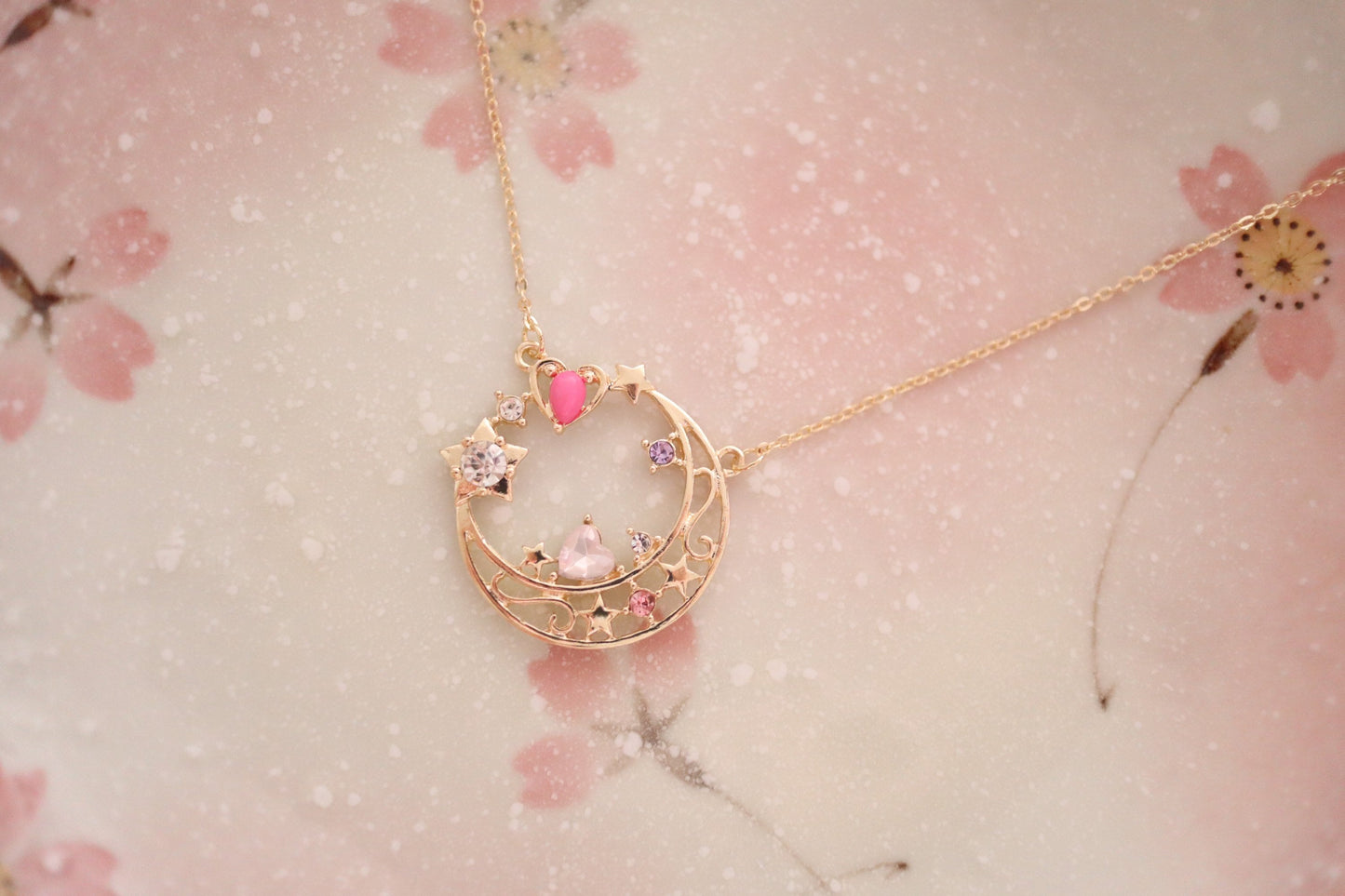 Magic Girl Moon Crystal Necklace, Sailor Moon Inspired