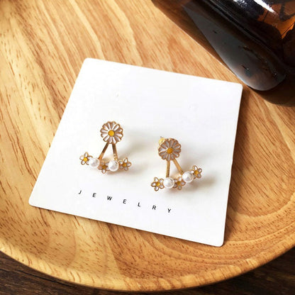 Daisy Two-Way Stud Earrings and Earring Jackets