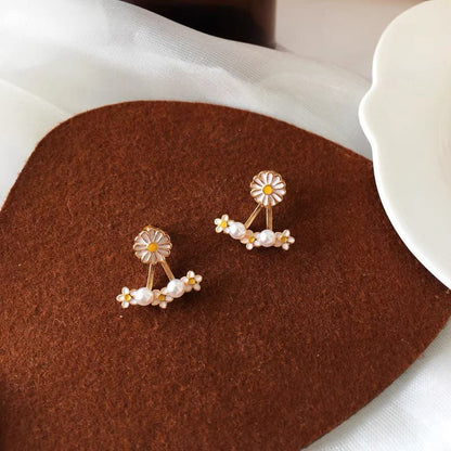 Daisy Two-Way Stud Earrings and Earring Jackets