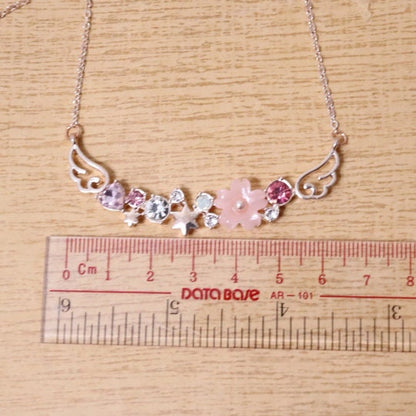 Magical Girl/ Cardcaptor Sakura Inspired Cherry Blossom Rose Gold Necklace