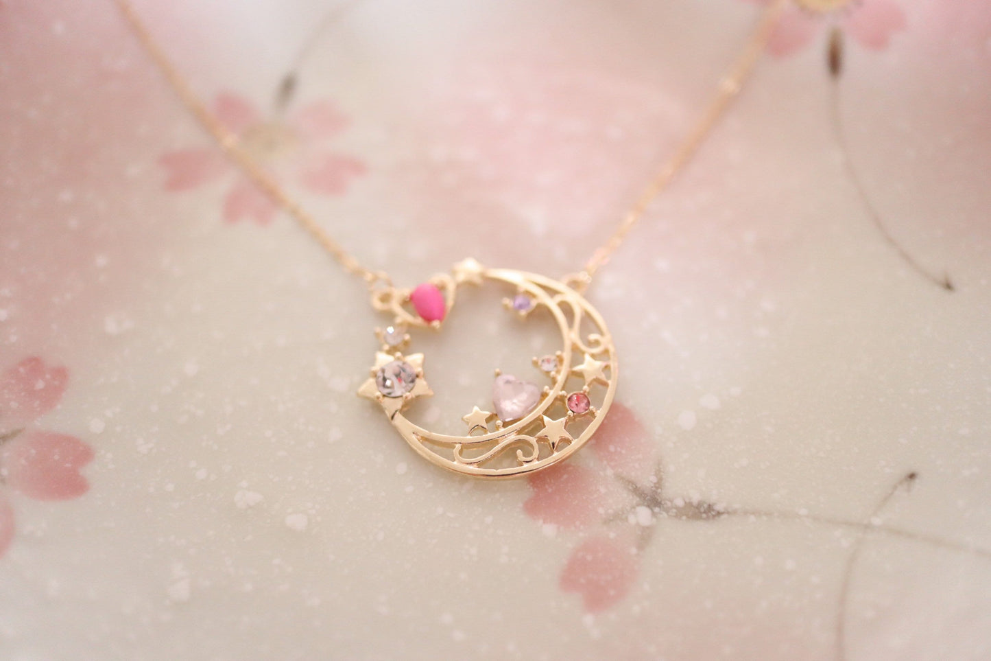 Magic Girl Moon Crystal Necklace, Sailor Moon Inspired