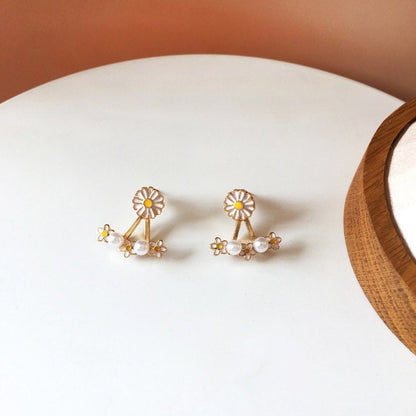 Daisy Two-Way Stud Earrings and Earring Jackets