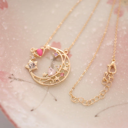 Magic Girl Moon Crystal Necklace, Sailor Moon Inspired